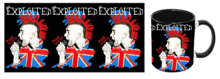 Hrnček EXPLOITED - Punk Invasion Flag - čierny