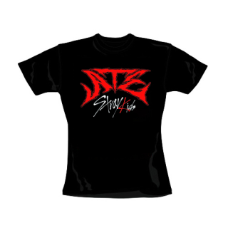 STRAY KIDS - ATE Logo Band - čierne dámske tričko