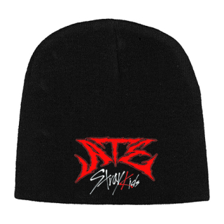 Čierna zimná čiapka STRAY KIDS - ATE Logo Band