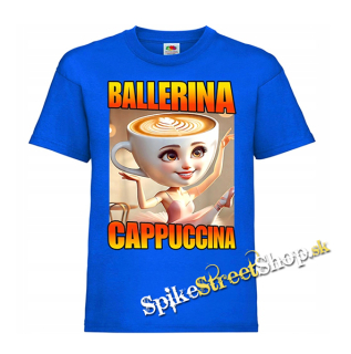 BALLERINA CAPPUCCINA - Italian Brainrot Meme - modré pánske tričko