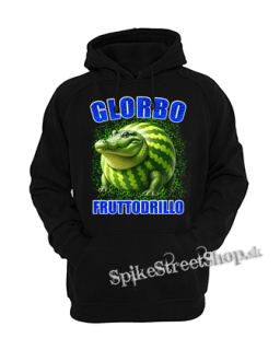 Detská mikina GLORBO FRUTTODRILLO - Italian Brainrot Meme - čierna