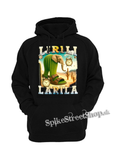 LIRILI LARILA - Italian Brainrot Meme - čierna pánska mikina KLOKANKA