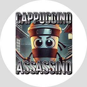 CAPPUCCINO ASSASSINO - Poster Motive 1 - okrúhla podložka pod pohár