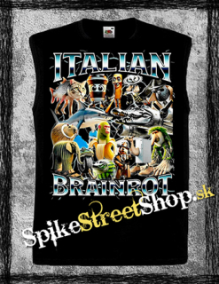 ITALIAN BRAINROT MEME - Family Poster - čierne pánske tričko bez rukávov