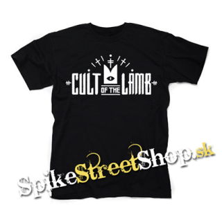 CULT OF THE LAMB - Logo Crest - čierne detské tričko