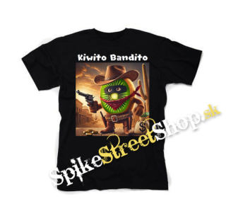 KIWITO BANDITO - Italian Brainrot Meme - čierne detské tričko