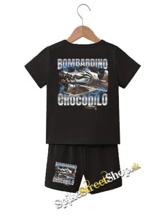 Unisex kraťasy + Unisex tričko BOMBARDINO CROCODILO - Motive 2 - bavlnené teplákové šortky a bavlnené tričko