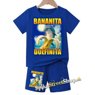 Unisex kraťasy + Unisex tričko BANANITA DOLFINITA - bavlnené teplákové šortky a bavlnené tričko