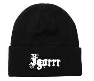 IGORRR - Logo White - zimná čiapka