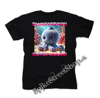 BLUEBERRINNI OCTOPUSSINI - Italian Brainrot Meme - čierne pánske tričko