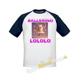 BALLERINO LOLOLO - Italian Brainrot Meme - bielomodré detské tričko