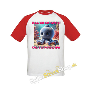 BLUEBERRINNI OCTOPUSSINI - Italian Brainrot Meme - bieločervené detské tričko