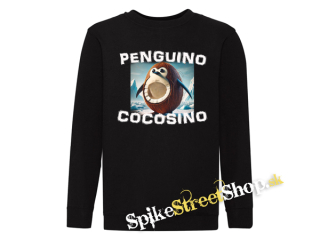 PENGUINO COCOSINO - čierna detská mikina bez kapuce