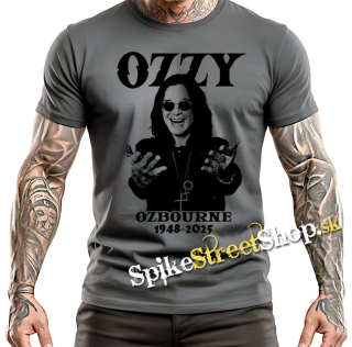 OZZY OSBOURNE - Portrait 1948-2025 - šedé pánske tričko
