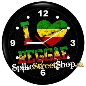 I LOVE REGGAE - nástenné hodiny