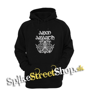 AMON AMARTH - Logo Mjolnir - čierna pánska mikina