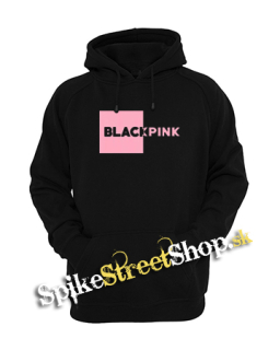 BLACKPINK - Pink Square Crest - čierna pánska mikina