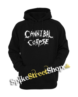 CANNIBAL CORPSE - Old School Logo White - čierna pánska mikina