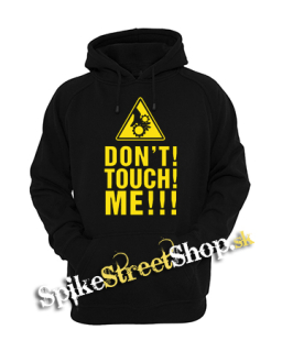 DON'T TOUCH ME - čierna pánska mikina