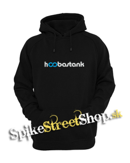 HOOBASTANK - Logo Blue - čierna pánska mikina