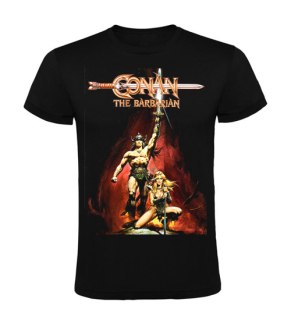 BARBAR CONAN - Poster Motive 2 - čierne detské tričko