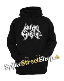 NASTY SAVAGE - Logo - čierna pánska mikina