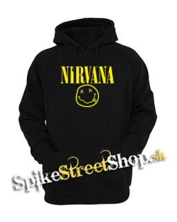 NIRVANA - Big Smile Motive 2 - čierna pánska mikina