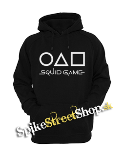 SQUID GAME - Logo & Icons - čierna pánska mikina