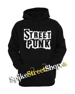 STREET PUNK - Logo - čierna pánska mikina