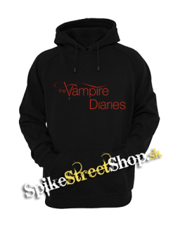 THE VAMPIRE DIARIES - Red Logo - čierna pánska mikina