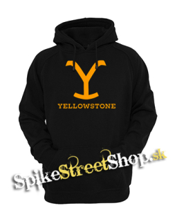 YELLOWSTONE - Logo - čierna pánska mikina