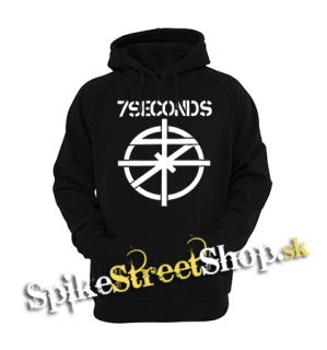 7 SECONDS - Logo Crest - čierna detská mikina
