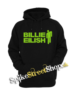 BILLIE EILISH - Logo And Stickman - čierna detská mikina