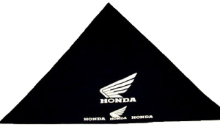 HONDA - Multi Logos - čierna bavlnená šatka na hlavu