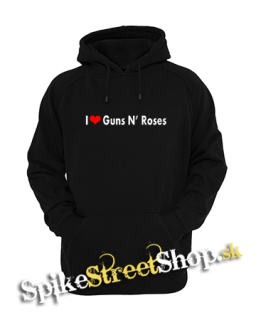 I LOVE GUNS N ROSES 2 - čierna detská mikina