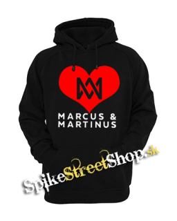 I LOVE MARCUS & MARTINUS - Motive 2 - čierna detská mikina