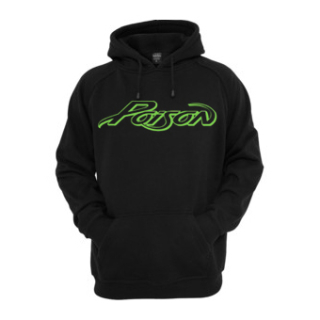 POISON - Logo Green - čierna detská mikina
