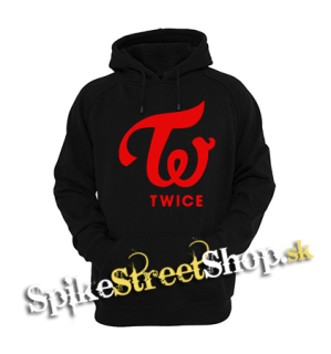 TWICE - Red Logo - čierna detská mikina