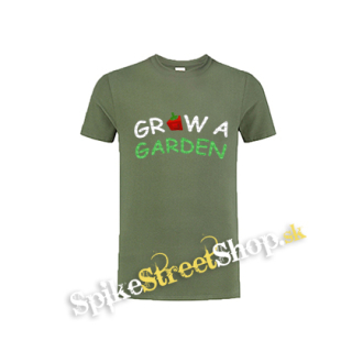 ROBLOX - GROW A GARDEN - Logo - olivové pánske tričko