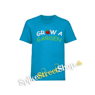 ROBLOX - GROW A GARDEN - Logo - tyrkysové pánske tričko