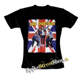 ONE DIRECTION - UK Flag & Band - dámske tričko