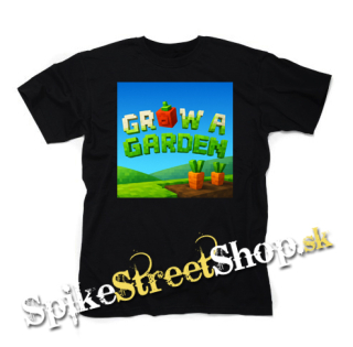 ROBLOX - GROW A GARDEN - Poster Motive 1 - čierne detské tričko