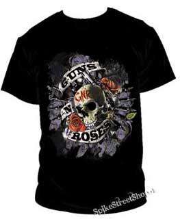 GUNS N ROSES - Ice Skull - čierne pánske tričko