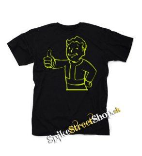 FALLOUT - Vault Boy Green Neon - pánske tričko