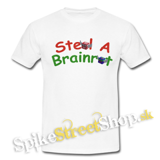 ROBLOX - STEAL A BRAINROT - Logo - biele detské tričko