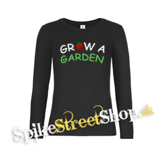 ROBLOX - GROW A GARDEN - Logo - čierne dámske tričko s dlhými rukávmi
