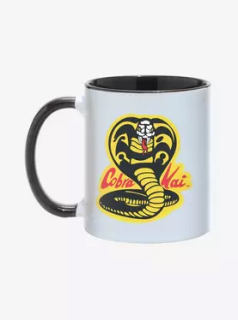 Hrnček COBRA KAI - Strike First Snake - čierny