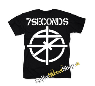 7 SECONDS - Logo Crest - čierne detské tričko