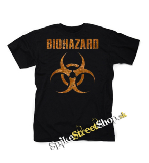 BIOHAZARD - Logo Orange - čierne detské tričko