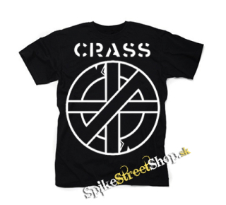 CRASS - Logo And Symbol Crest - čierne detské tričko
